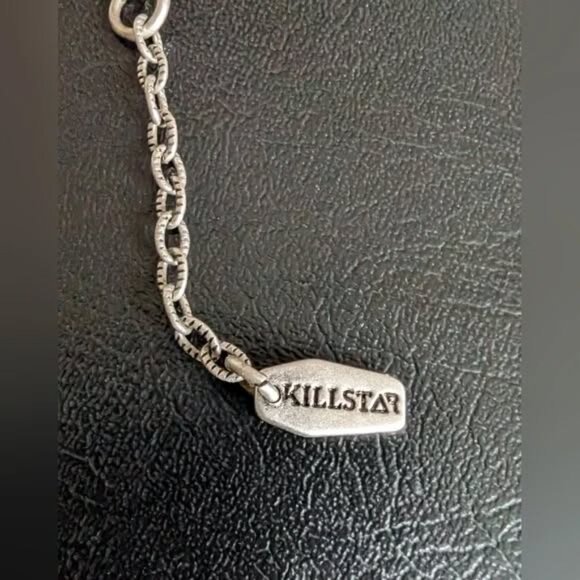 Widows Tears necklace from Killstar gothic spider pendant and black teardrop - Picture 4 of 5